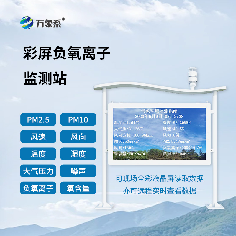 一體化負(fù)氧離子監(jiān)測站：彩屏上的清新密碼